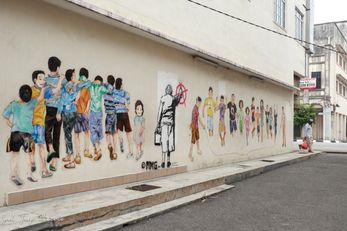 怡保壁画街 怡保旅游