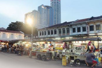 槟城三条路美食摊